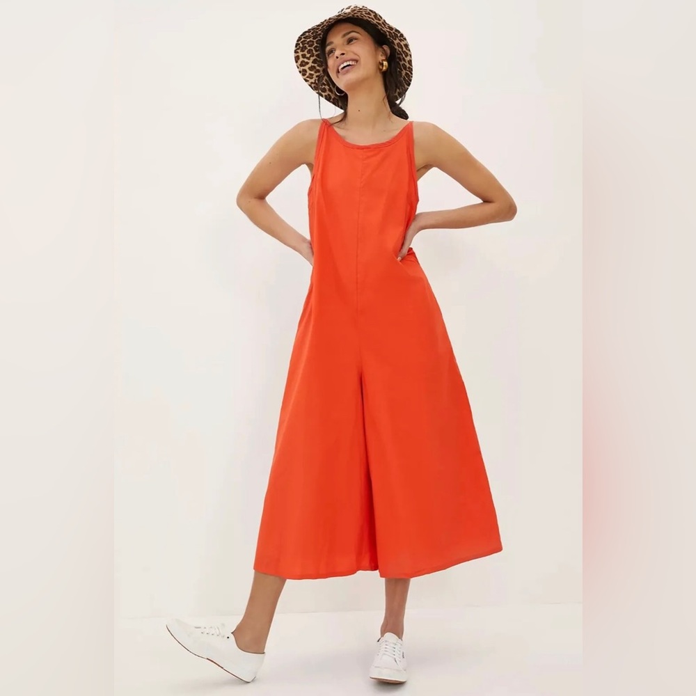 Maeve Chrysanthemum Wide-leg Jumpsuit
